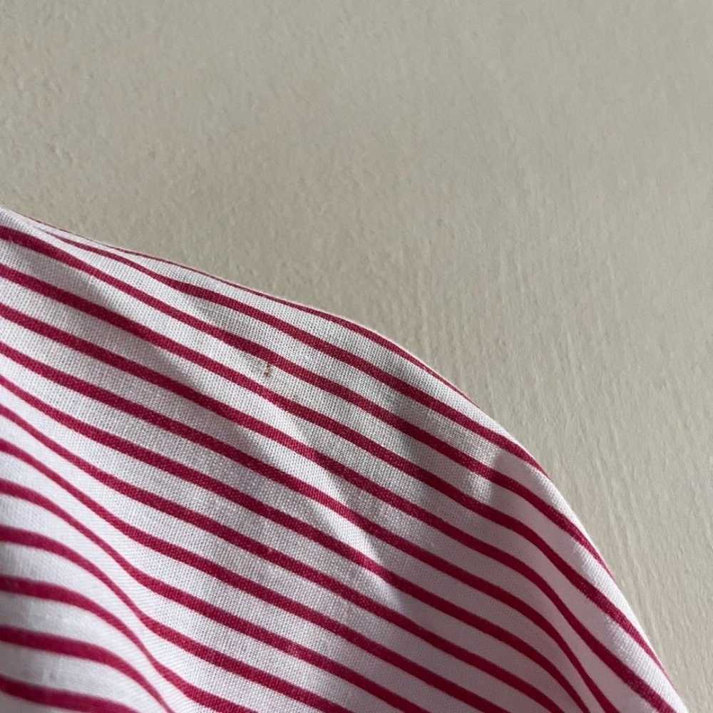 Vintage 70’s candy cane striped button cotton top… - image 8