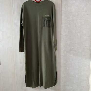 Columbia Long Dress, Olive Color, Size M - image 1