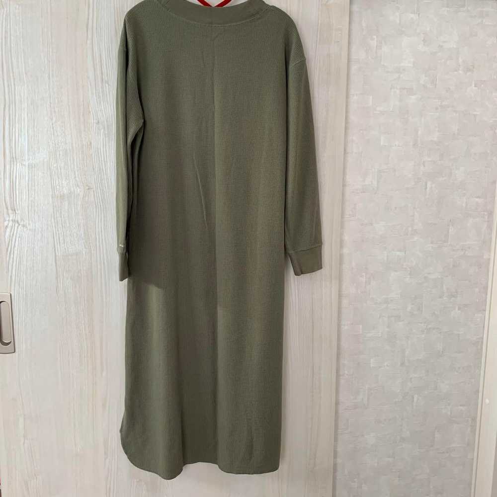 Columbia Long Dress, Olive Color, Size M - image 4