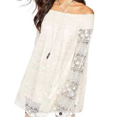 Band of Gypsies Lace off the shoulder swing dress