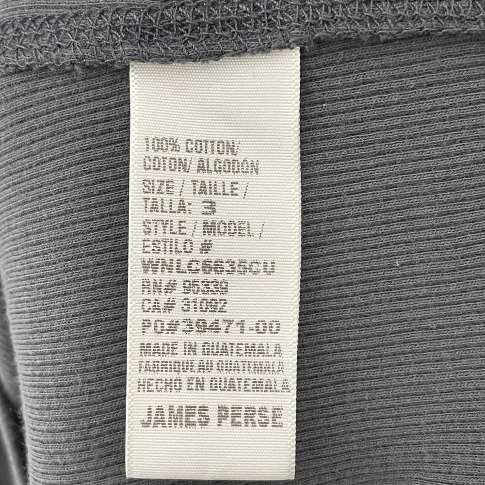 James Perse Grey Ruched Bodycon Skinny Long Sleev… - image 5