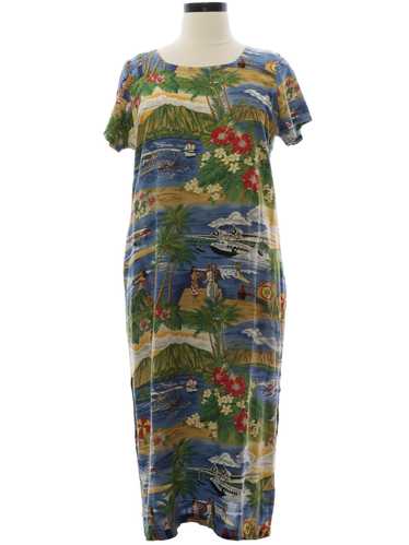 1980's reyn spooner Rayon Hawaiian Dress