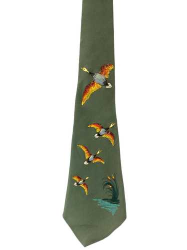 1950's Penneys California Mens Handpainted Necktie