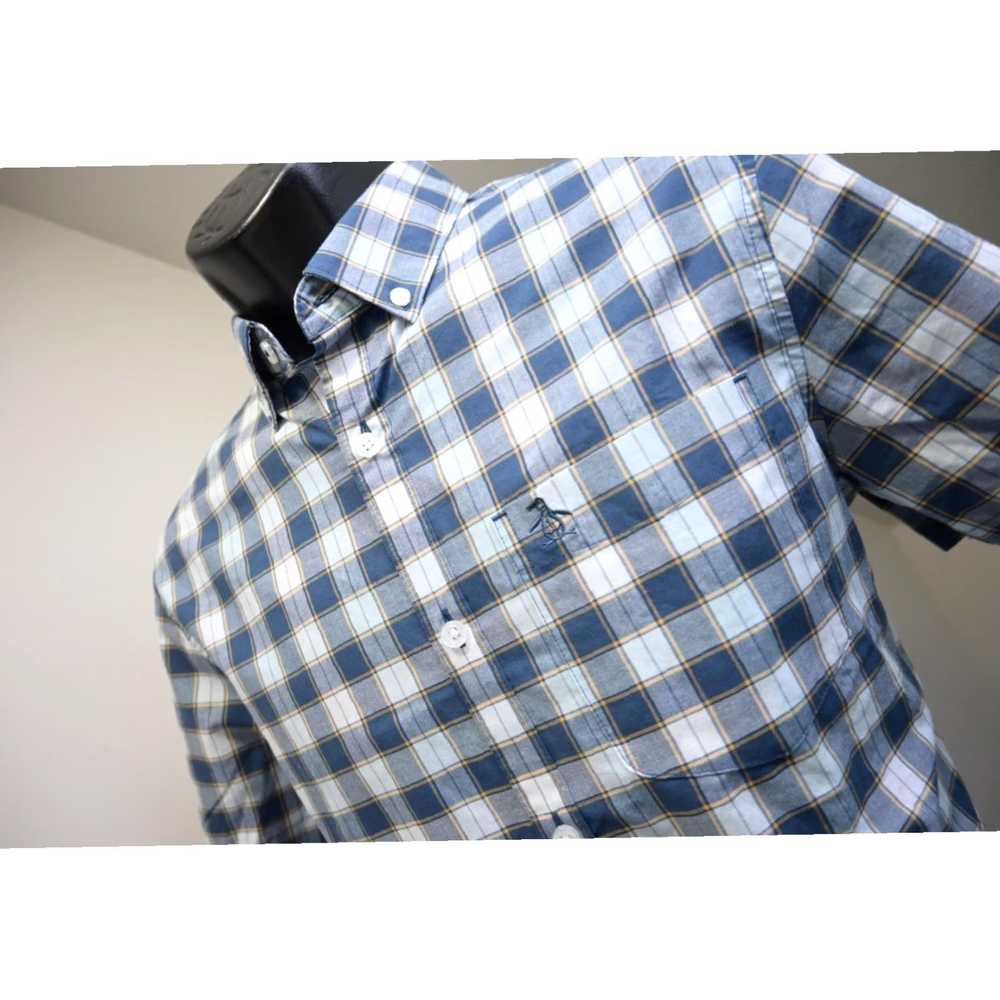 Vintage Classic Fit Plaid Button Up Dress Shirt f… - image 1