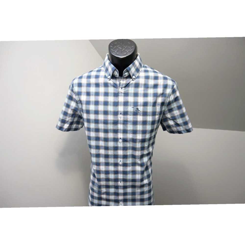 Vintage Classic Fit Plaid Button Up Dress Shirt f… - image 2