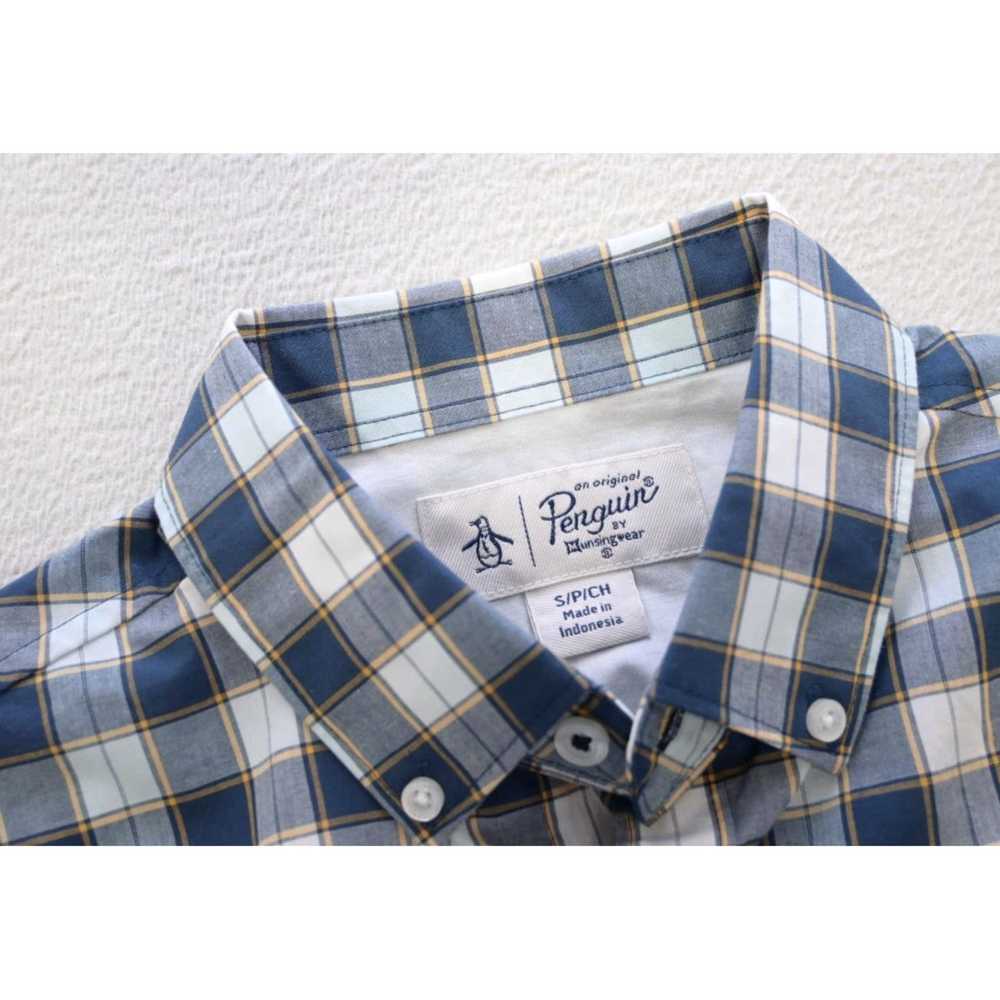 Vintage Classic Fit Plaid Button Up Dress Shirt f… - image 6