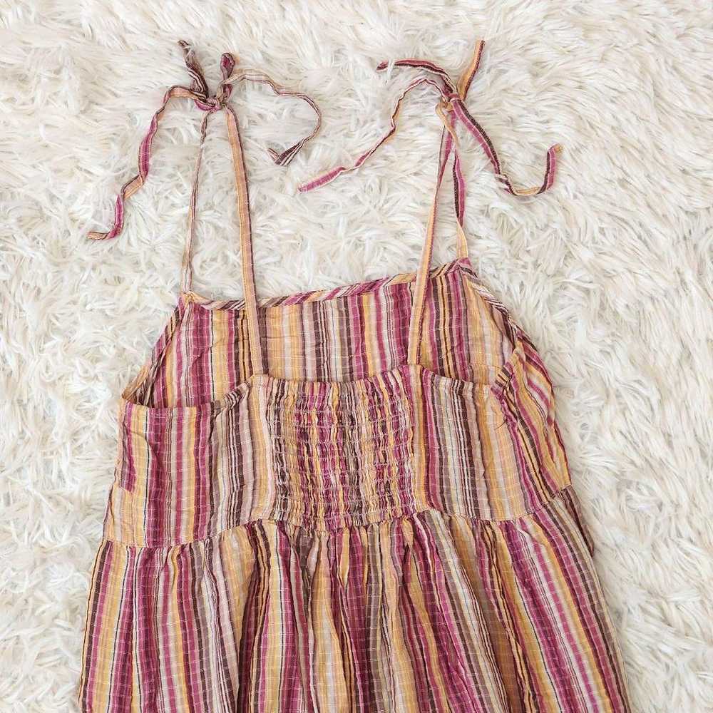 A297 GU Camisole Dress Stripe Dress Long S - image 6