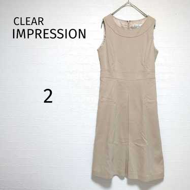 Clear Impression Sleeveless Dress with Belt, Lined