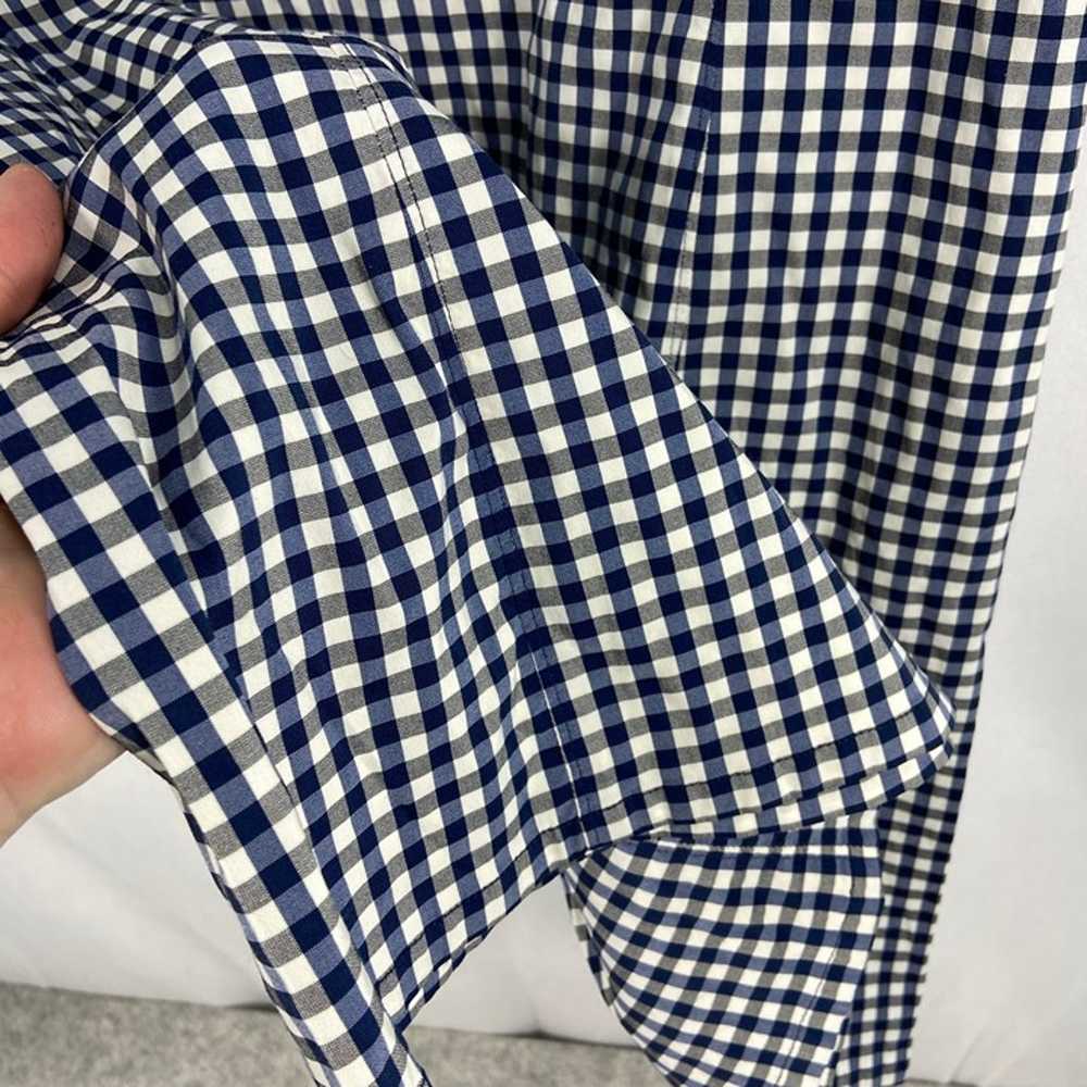 J.Crew Black Blue White Buffalo Check Pattern Shi… - image 4