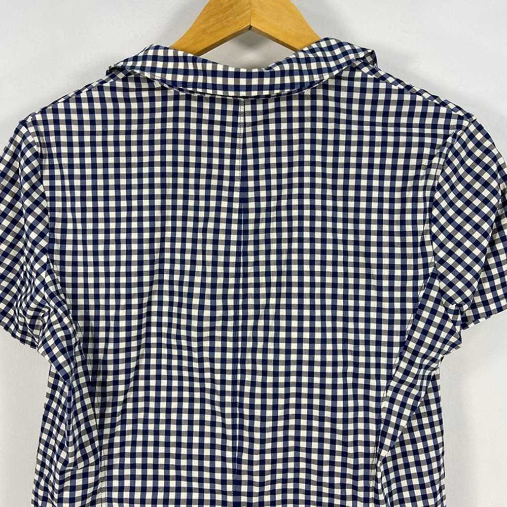 J.Crew Black Blue White Buffalo Check Pattern Shi… - image 7