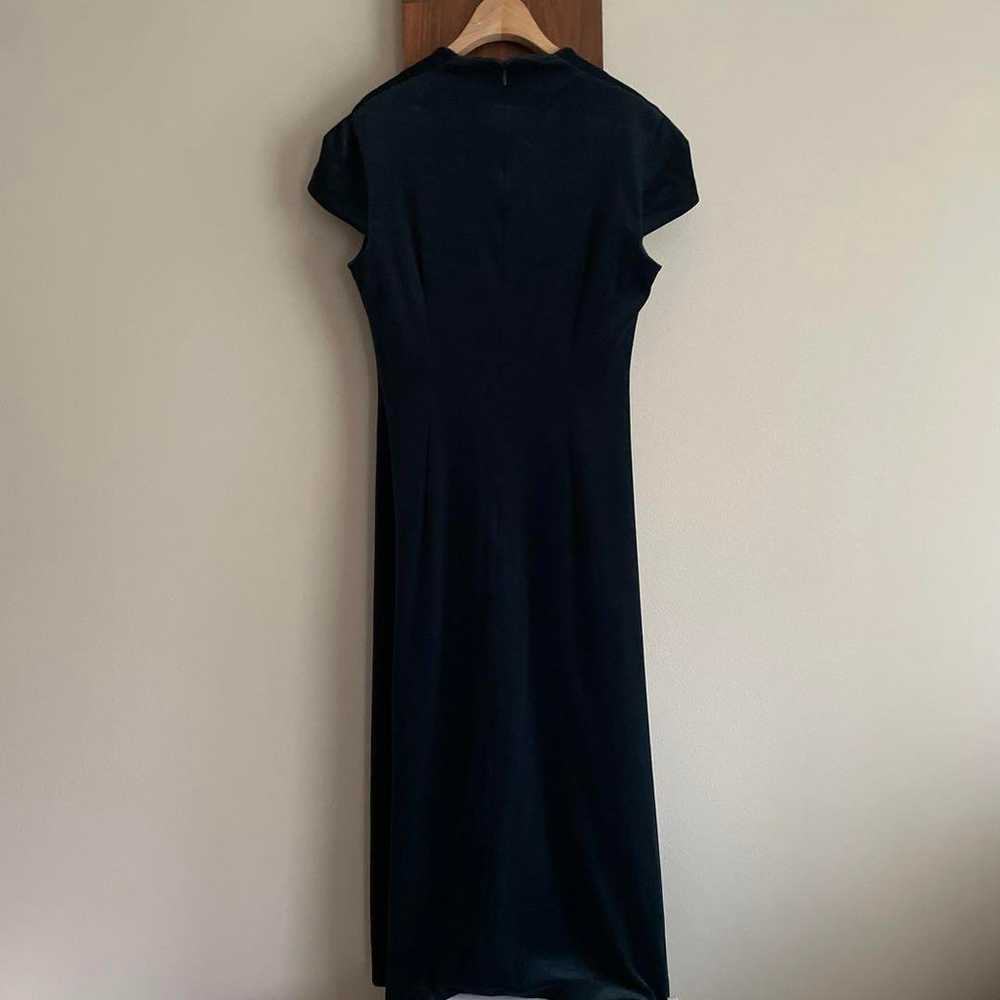 【Sybilla】Velvet Long Dress Blue - image 3