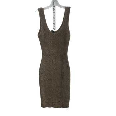 AKIRA Brown Midi Women's Fuzzy Knit Sleeveless Bo… - image 1