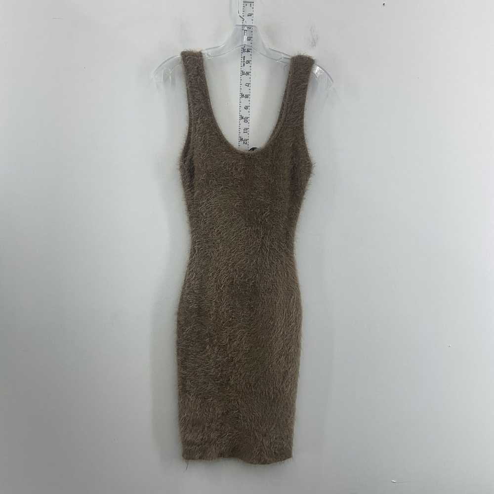 AKIRA Brown Midi Women's Fuzzy Knit Sleeveless Bo… - image 2