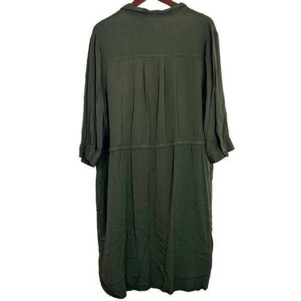 Old Navy Womens XXL Green Shirt Dress Button Fron… - image 2