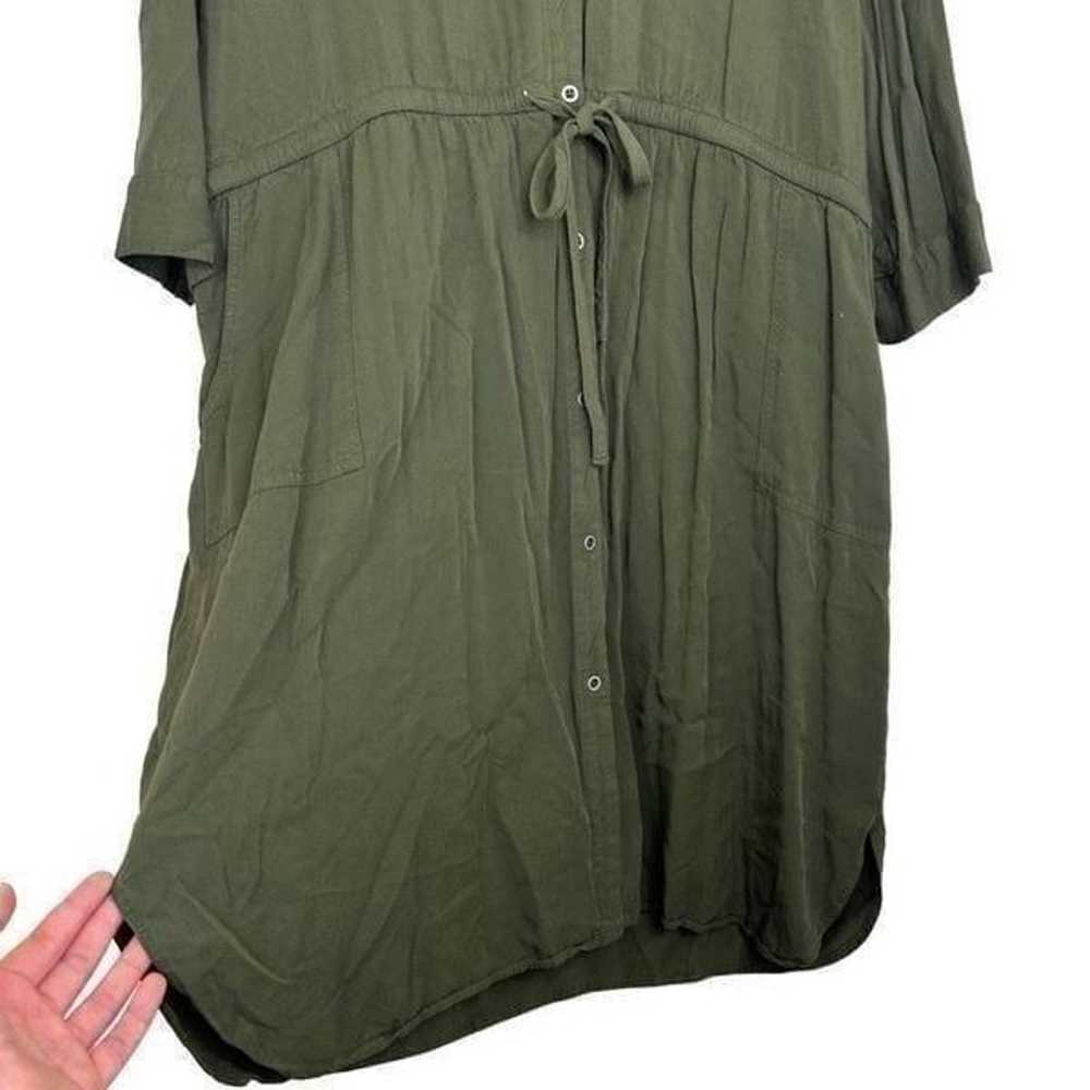 Old Navy Womens XXL Green Shirt Dress Button Fron… - image 4