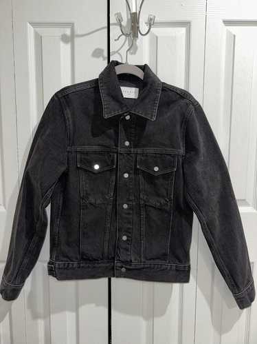 Sandro Sandro Black Denim Jacket Size Medium