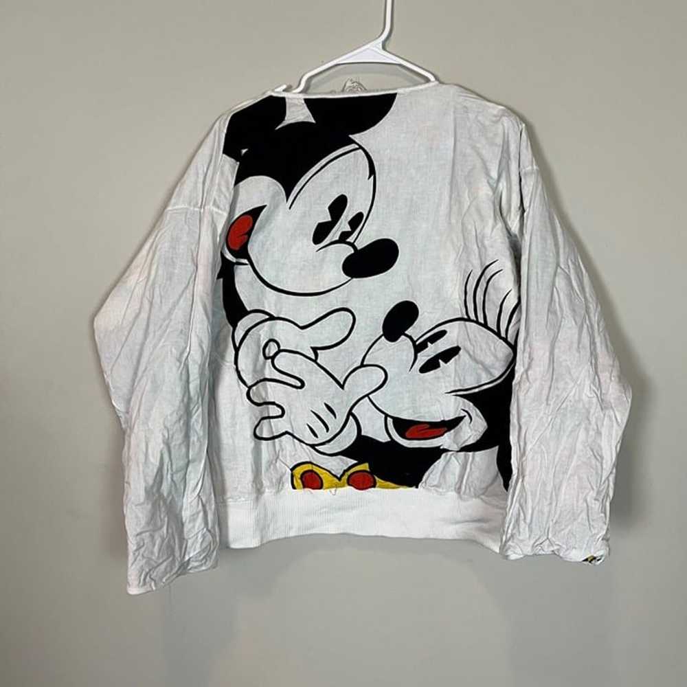 Vintage Disney Mickey & Minnie Reversible Sweatsh… - image 3