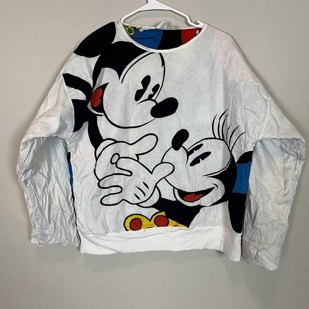 Vintage Disney Mickey & Minnie Reversible Sweatsh… - image 4