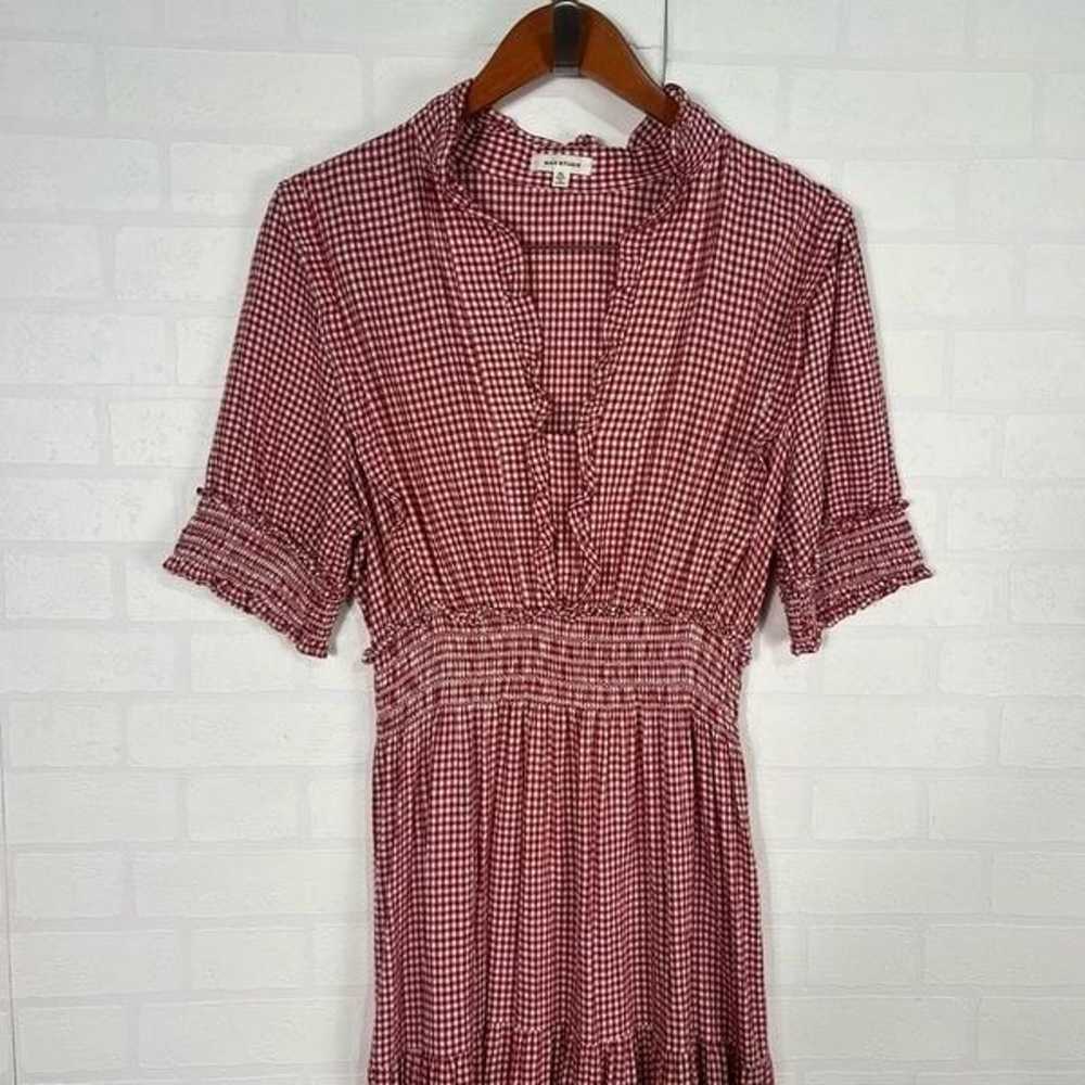 Max Studio Womens Maxi Dress Size XL Red Gingham … - image 3