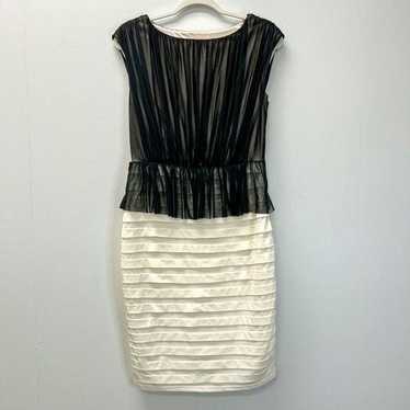 Jax Black White Sleeveless Sheath Dress Chiffon B… - image 1