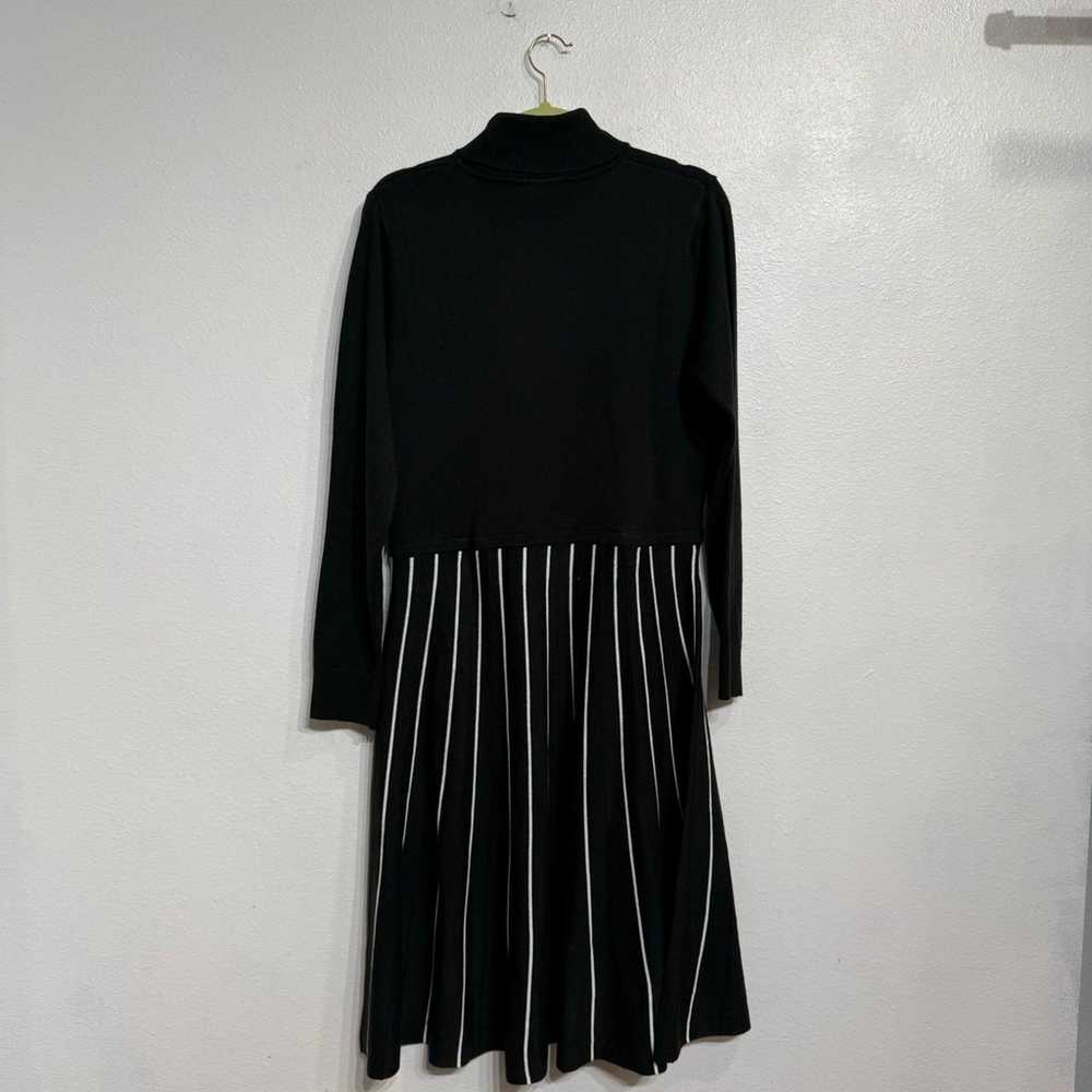 Chadwick's Black Turtleneck Pleated Midi Sweater … - image 10