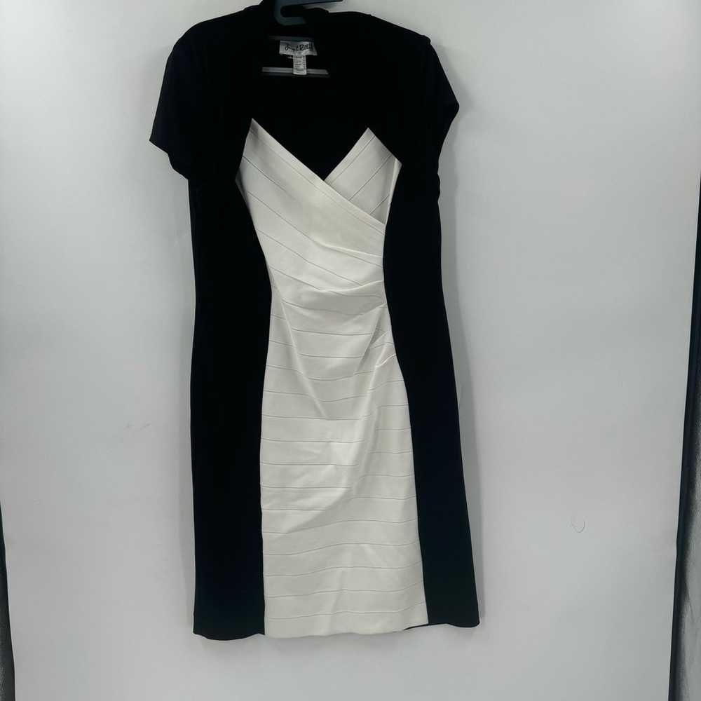 Joseph Ribkoff Black and White Bodycon - image 1