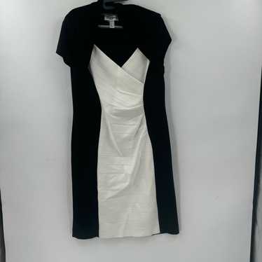 Joseph Ribkoff Black and White Bodycon