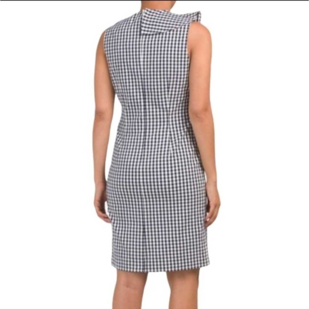 J. McLaughlin gingham ruffled sheath  dress Sz 4 - image 4