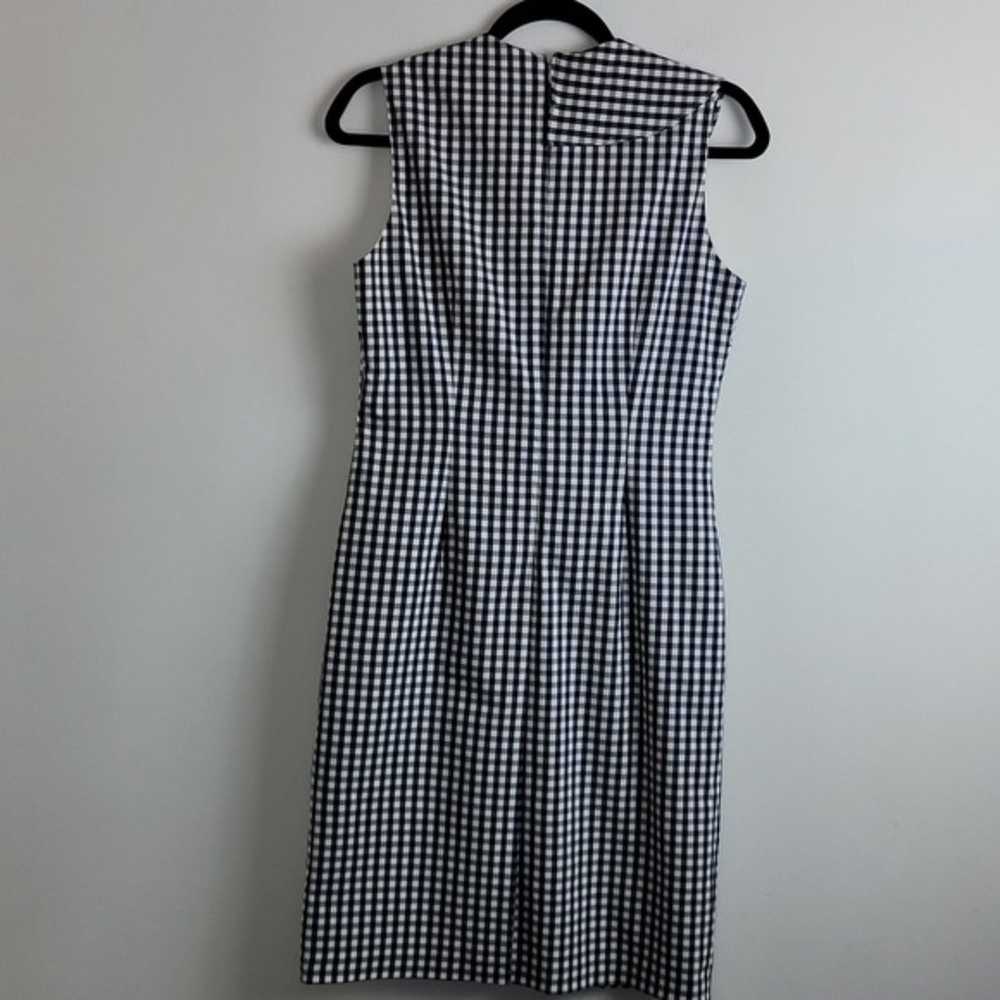 J. McLaughlin gingham ruffled sheath  dress Sz 4 - image 5