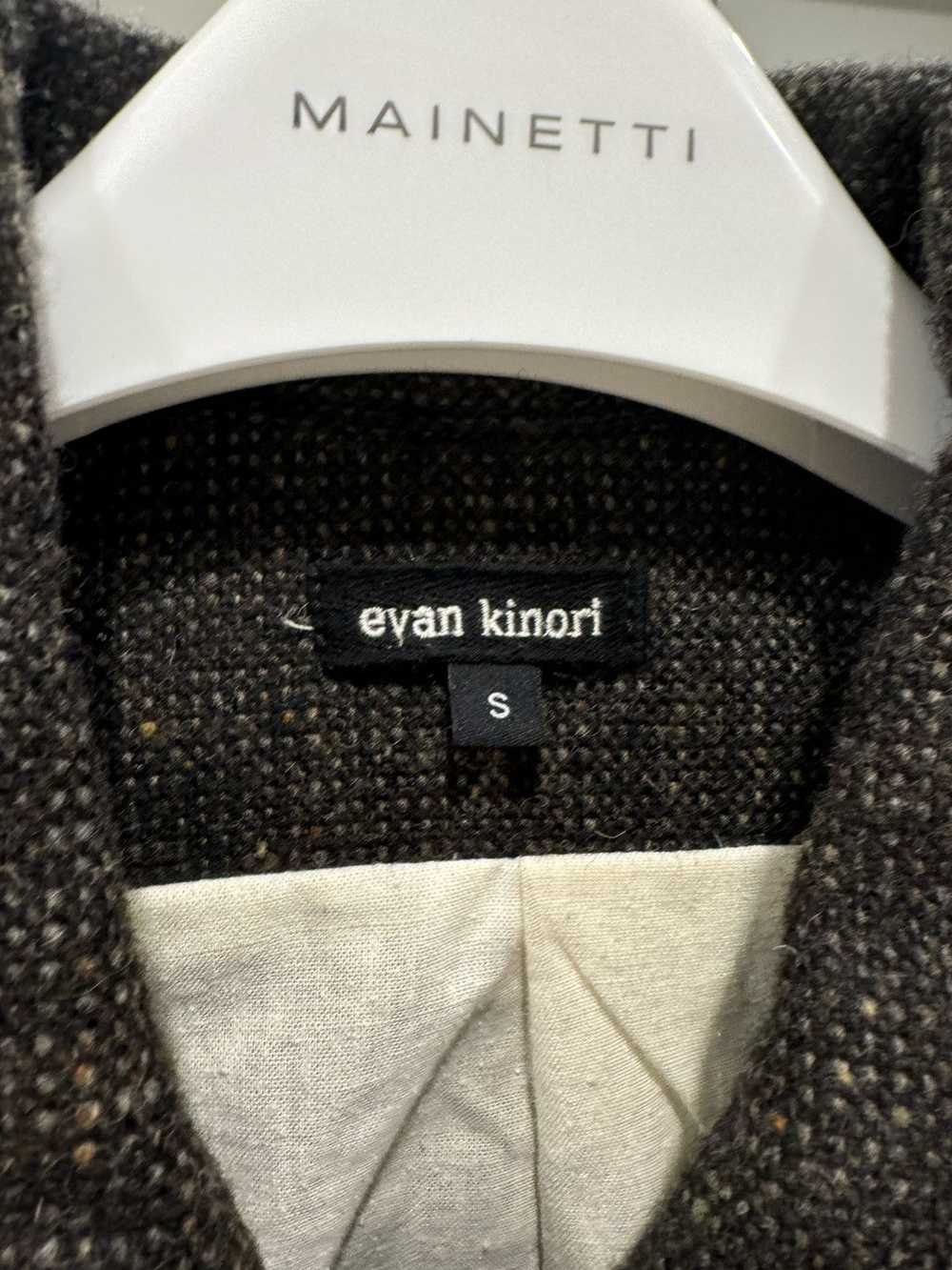 Evan Kinori Covered Placket Coat - Irish Tweed - image 2