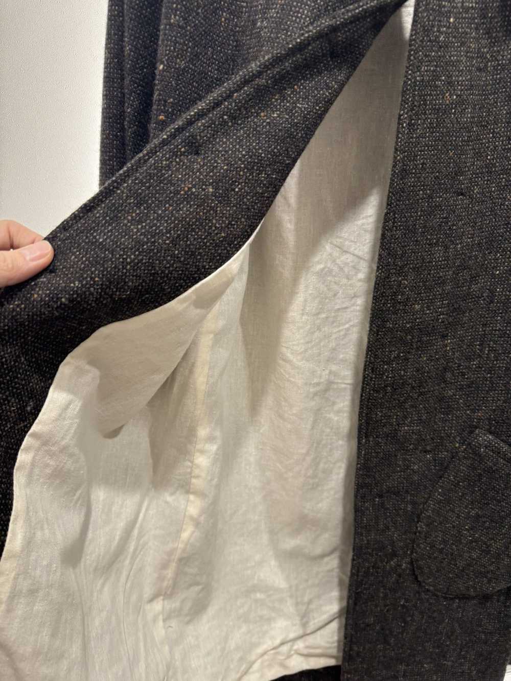 Evan Kinori Covered Placket Coat - Irish Tweed - image 5