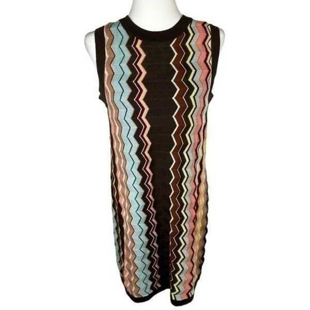 Missoni for Target Brown Chevron Striped Knit Sle… - image 3