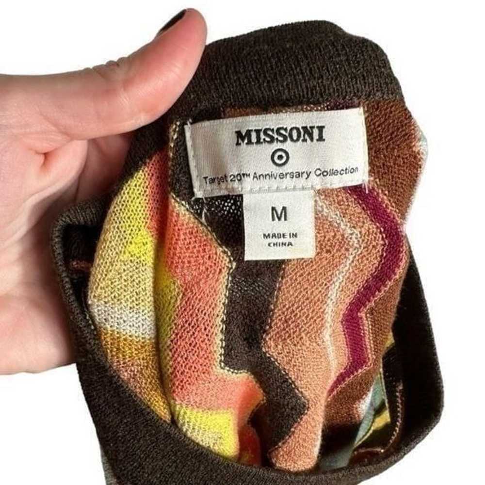 Missoni for Target Brown Chevron Striped Knit Sle… - image 6