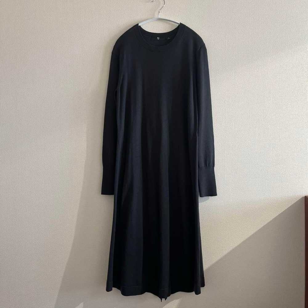 Uniqlo +J Extra Fine Merino Blend Long Dress Gray - image 5