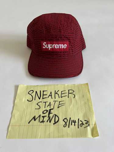 Supreme Repeater Camp Cap White