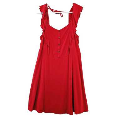 Charming Charlie Red Dress Womens Large Sleeveless