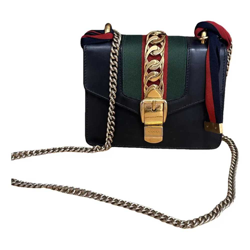 Gucci Sylvie Flap Chain leather crossbody bag - image 1