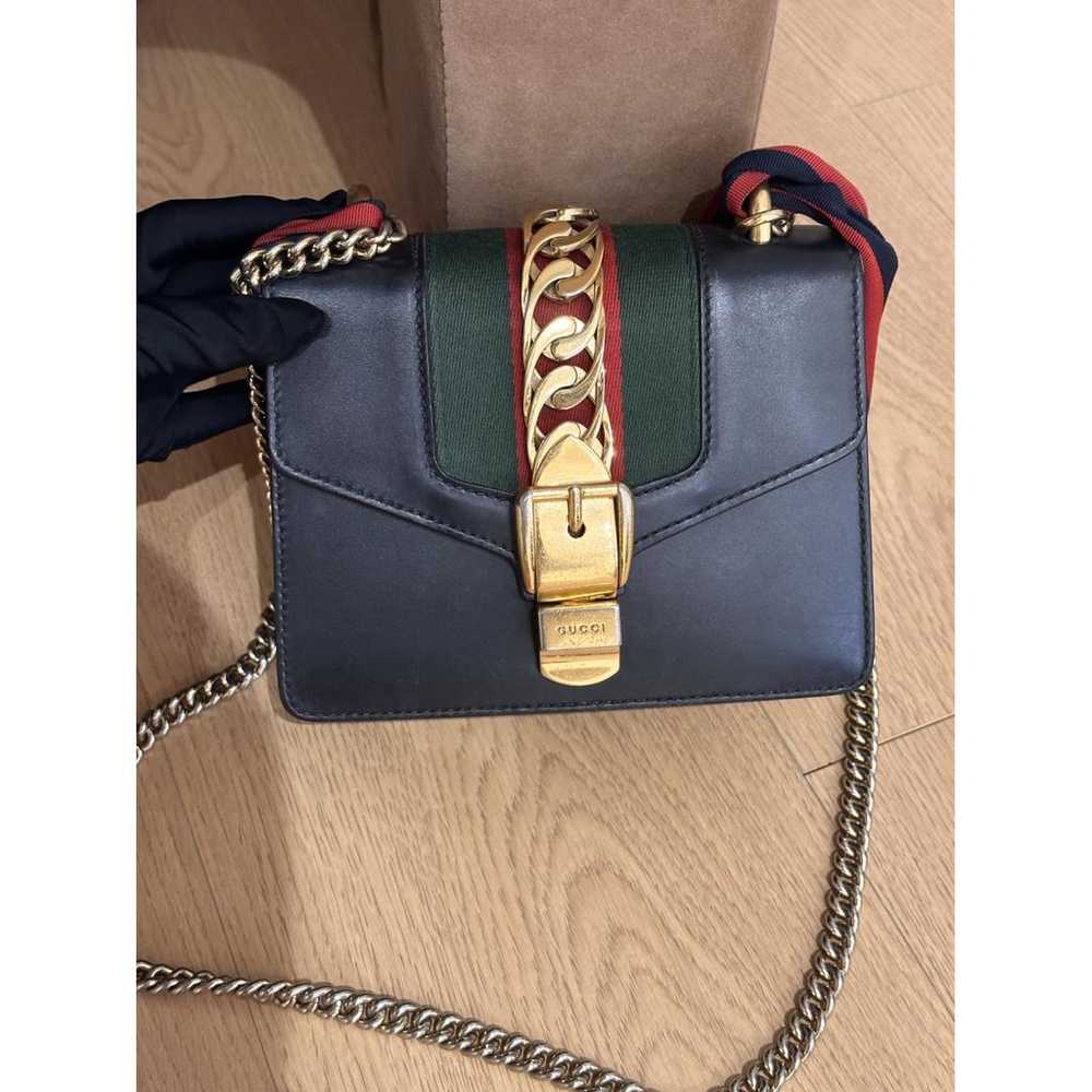 Gucci Sylvie Flap Chain leather crossbody bag - image 2