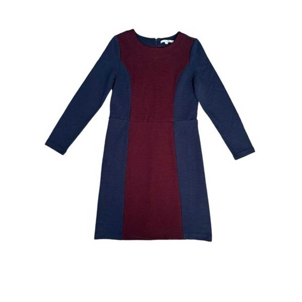 Boden Serena Cotton Blend Ponte Shift Dress Navy … - image 2