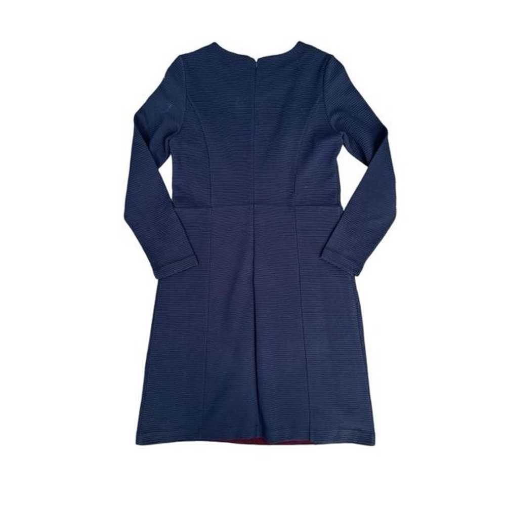 Boden Serena Cotton Blend Ponte Shift Dress Navy … - image 3