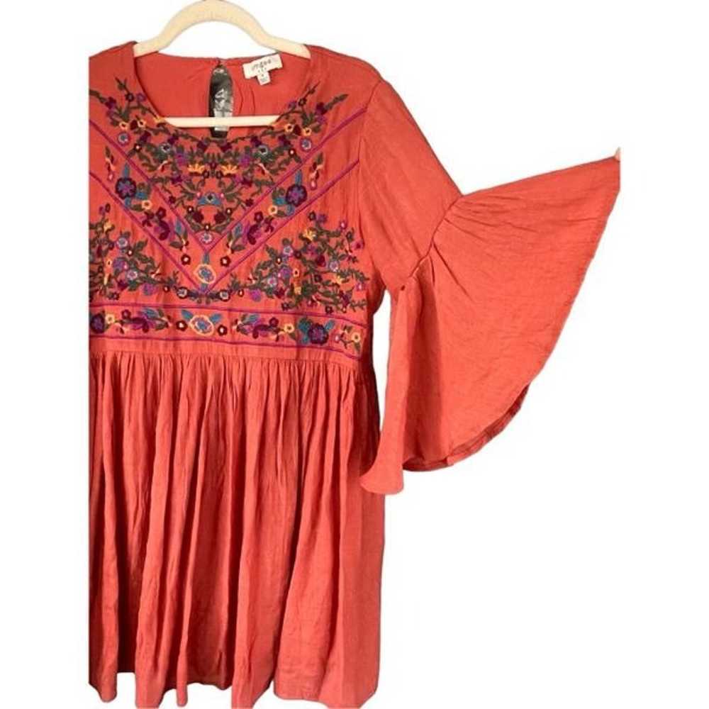 D1 Umgee Boho Bliss Terracotta Floral Embroidered… - image 3