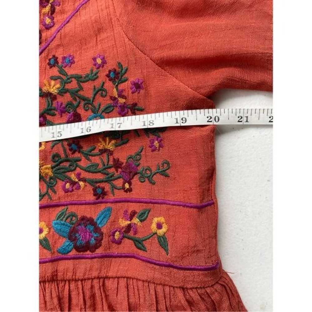 D1 Umgee Boho Bliss Terracotta Floral Embroidered… - image 8