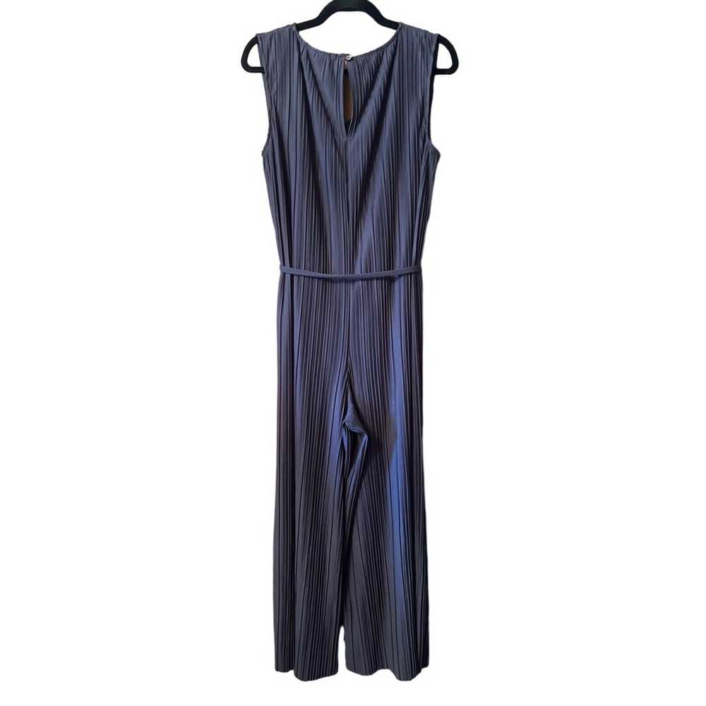 pureJill Elements pleated jumpsuit M slate blue c… - image 8