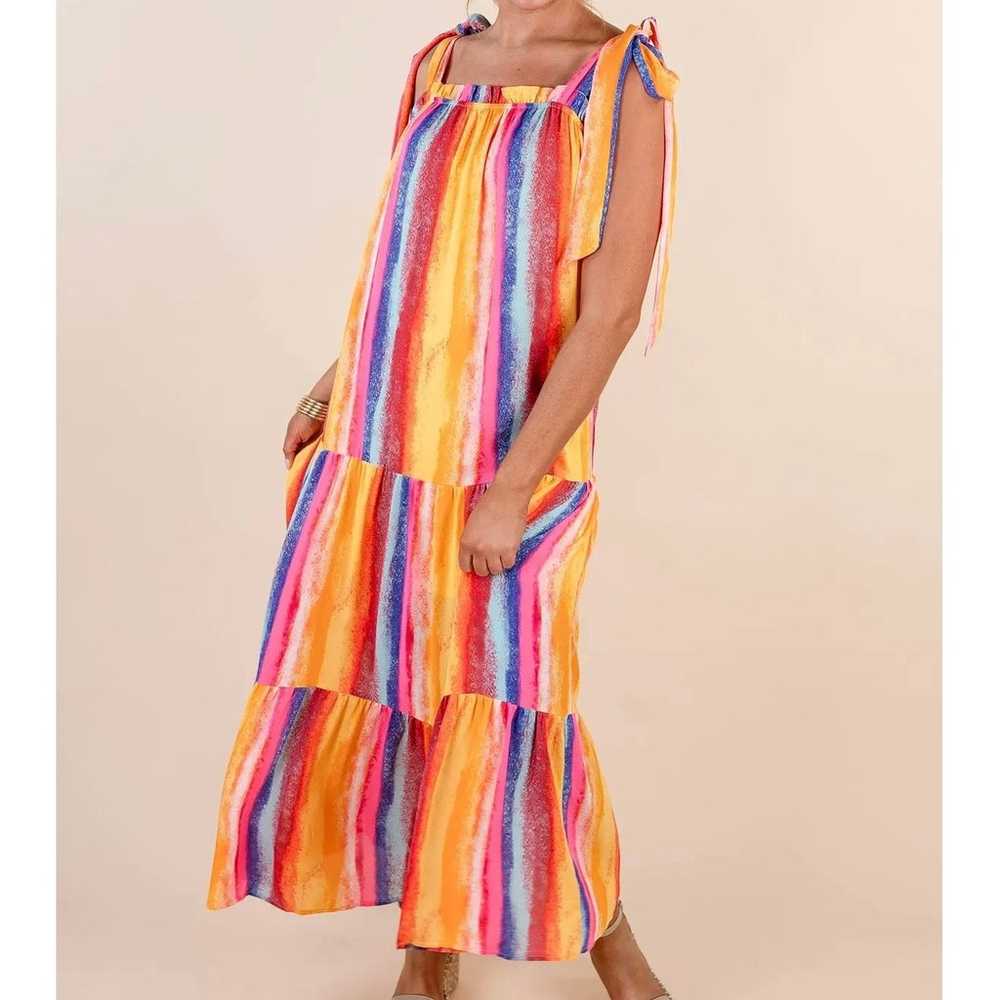 Emily Wonder Women´s Boho Rainbow Flowy Tie shoul… - image 1