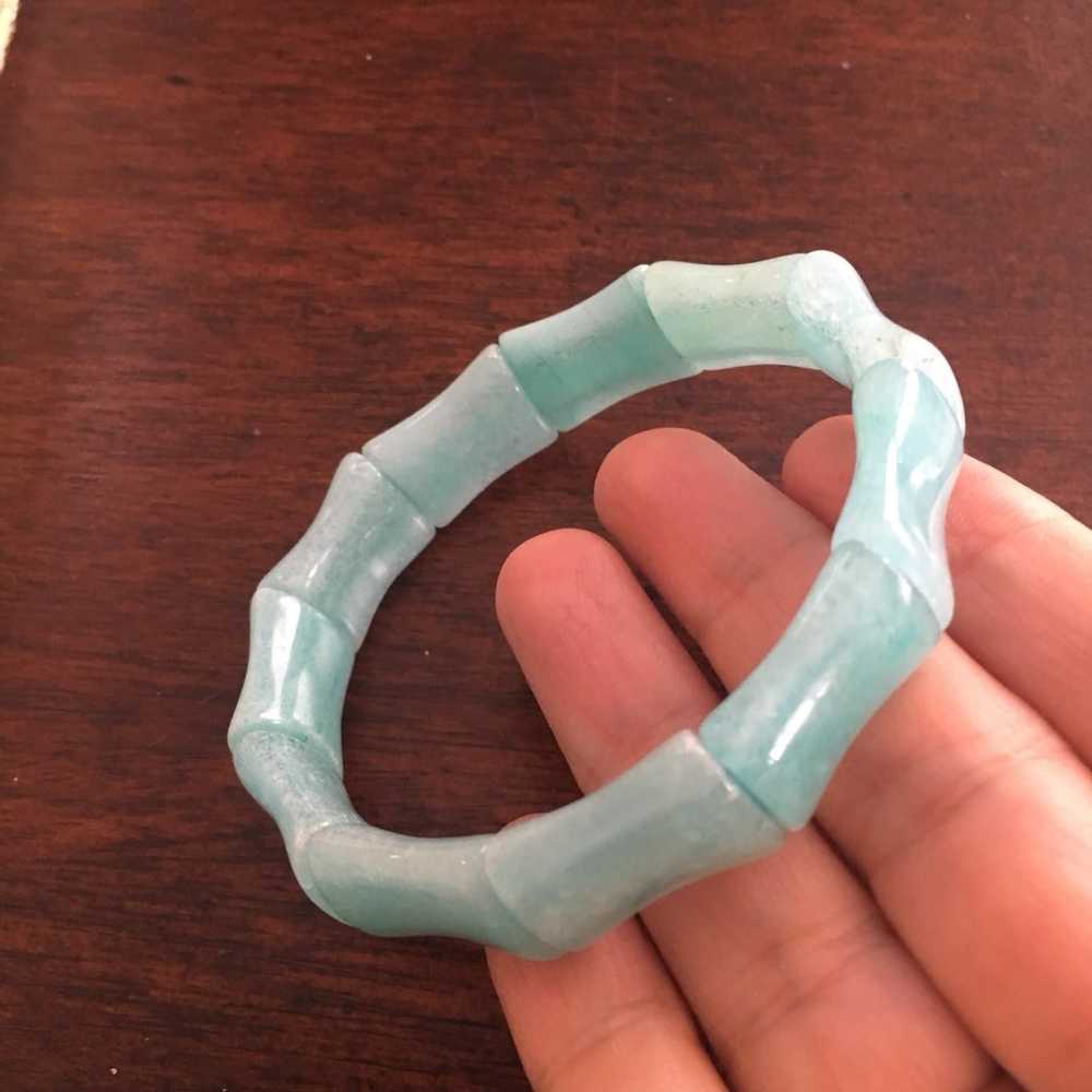 Blue Quartzite Bangle Bracelet - image 4