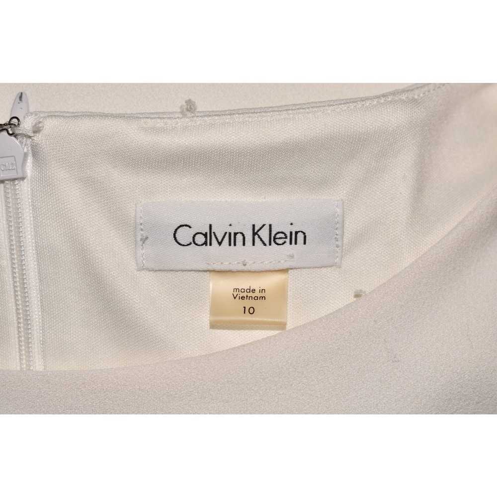 CALVIN KLEIN $134 White Circle Trim Bell Sleeve L… - image 3