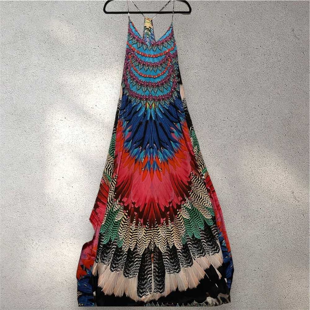 True colours peacock beaded dress size s/m - image 2