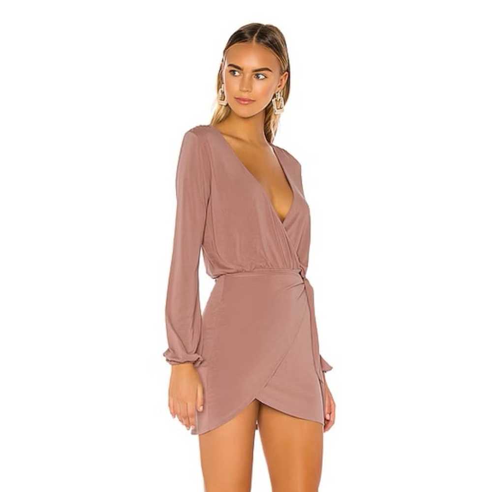 Lovers and+ Friends Mauve Pink Emmy Wrap Dress Me… - image 2