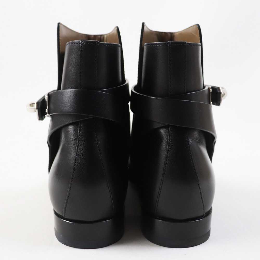 HERMES short boots leather black Neo 35 - image 3