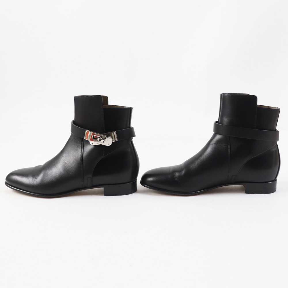 HERMES short boots leather black Neo 35 - image 4